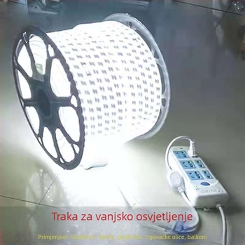 Vanjska vodootporna LED traka – ultra jarko bijelo svjetlo, osvjetljenje vanjskog zida i tunela, 220V