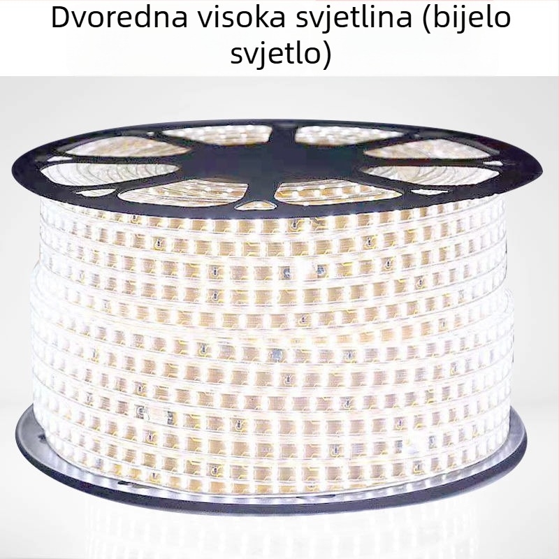 Vanjska vodootporna LED traka – ultra jarko bijelo svjetlo, osvjetljenje vanjskog zida i tunela, 220V