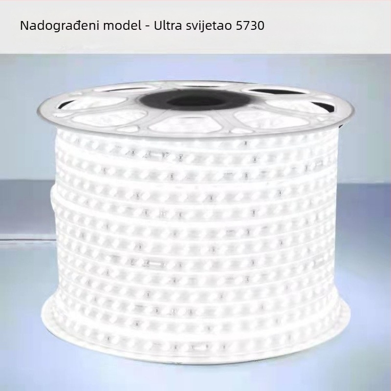 Vanjska vodootporna LED traka – ultra jarko bijelo svjetlo, osvjetljenje vanjskog zida i tunela, 220V