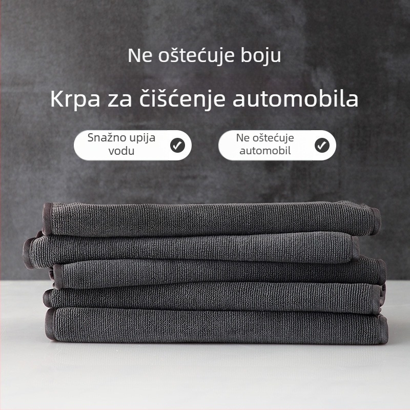 Deblja mikrovlaknasta krpa za pranje automobila, iznimno upijajuća, otporna na ispadanje vlakana, višefunkcionalna krpa za čišćenje automobila