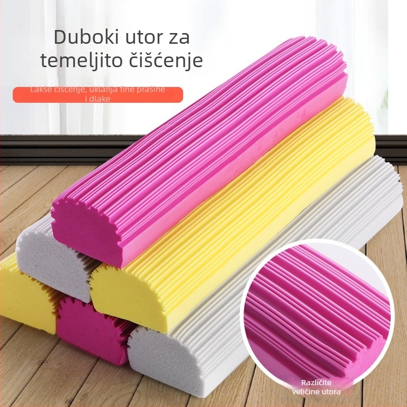 Sklopivi upijajući mop s spužvom, bez dodirivanja, za čišćenje podova, teleskopska glava mop