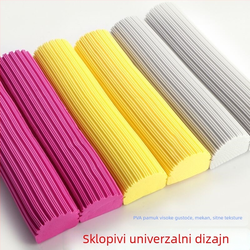 Sklopivi upijajući mop s spužvom, bez dodirivanja, za čišćenje podova, teleskopska glava mop