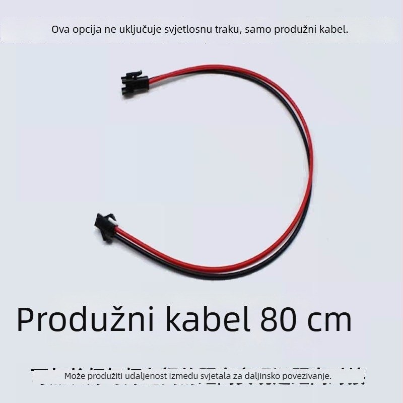LED traka za ormariće 220V, bez upravljačkog uređaja, za ormare, vinske vitrine i police; duga LED traka za osvjetljenje