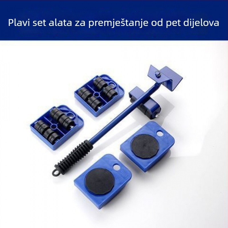 Petdijelni set za pomicanje namještaja – teški predmeti, kućna selidba