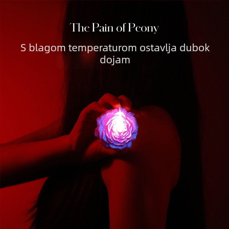Sveča za aromaterapiju niske temperature s fluorescirajućim sojinim voskom, u obliku cvijeta, mirisna za vjenčanja i rođendane, dekorativan suvenir