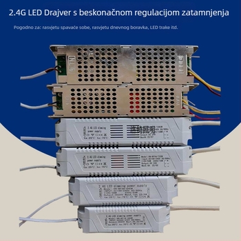 2.4G bežični LED upravljač s konstantnim naponom, bez dimmera, za LED trake i prilagođene lampe