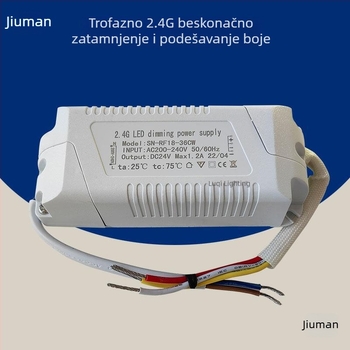 2.4G bežični LED upravljač s konstantnim naponom, bez dimmera, za LED trake i prilagođene lampe