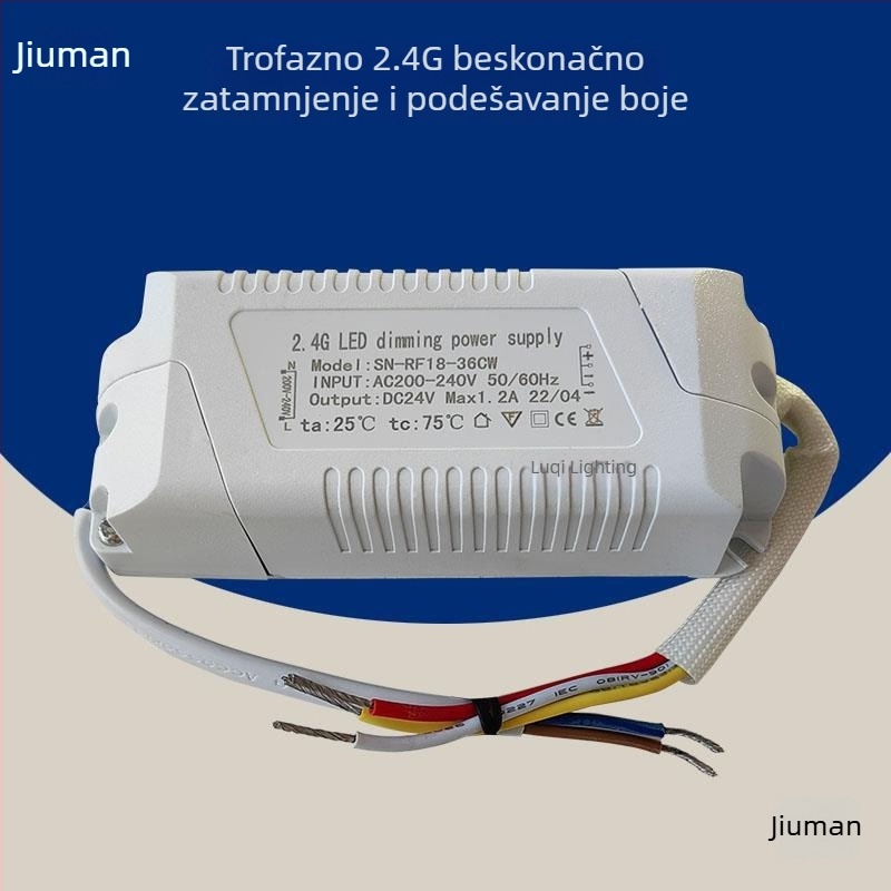2.4G bežični LED upravljač s konstantnim naponom, bez dimmera, za LED trake i prilagođene lampe