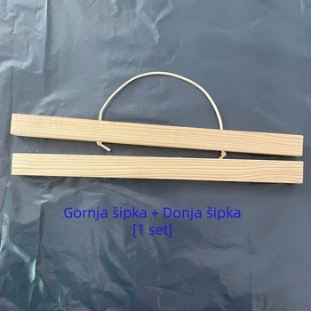 Drveni klips za vješanje slika i postera sa žljebom – nordijski minimalistički stil
