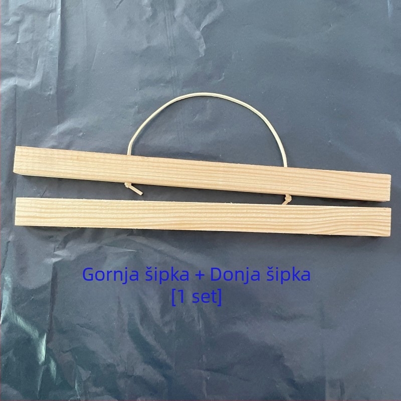 Drveni klips za vješanje slika i postera sa žljebom – nordijski minimalistički stil