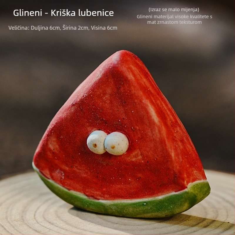 Keramičke voćne mini figurice — ukrasne za čajne setove i čajne kućne ljubimce