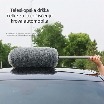 Automobilska četka za čišćenje s finim plišem, proširivač prašine s mekanim dlačicama za uklanjanje prašine i snijega