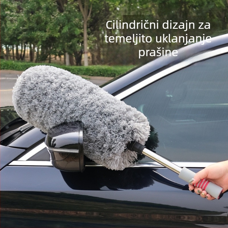 Automobilska četka za čišćenje s finim plišem, proširivač prašine s mekanim dlačicama za uklanjanje prašine i snijega