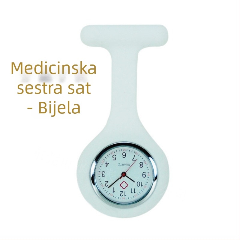 Višebojni silikonski sestrinski sat s klipsom za pričvršćivanje i prilagodbom logotipa