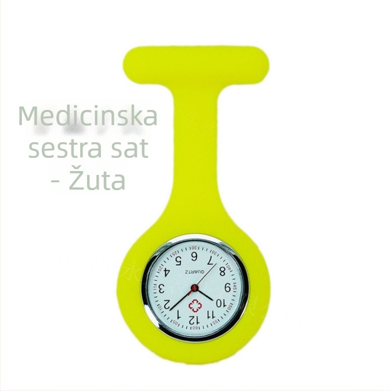 Višebojni silikonski sestrinski sat s klipsom za pričvršćivanje i prilagodbom logotipa