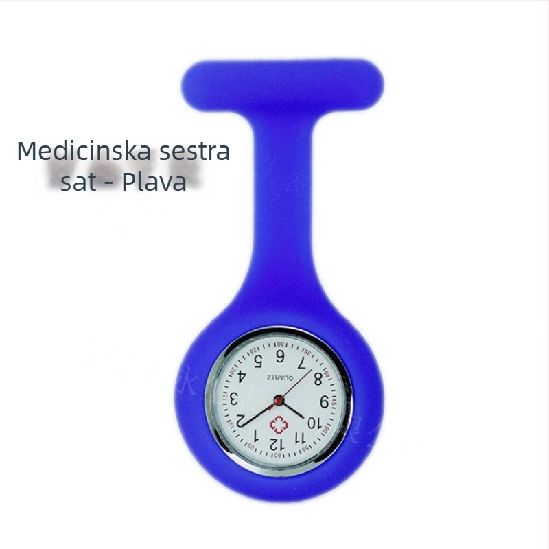 Višebojni silikonski sestrinski sat s klipsom za pričvršćivanje i prilagodbom logotipa