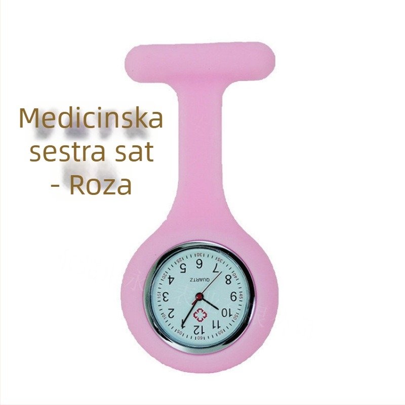 Višebojni silikonski sestrinski sat s klipsom za pričvršćivanje i prilagodbom logotipa