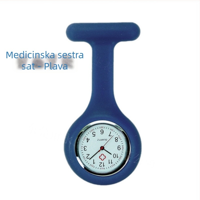 Višebojni silikonski sestrinski sat s klipsom za pričvršćivanje i prilagodbom logotipa