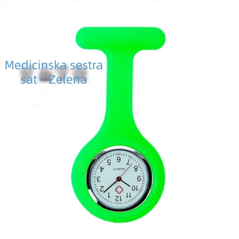 Višebojni silikonski sestrinski sat s klipsom za pričvršćivanje i prilagodbom logotipa