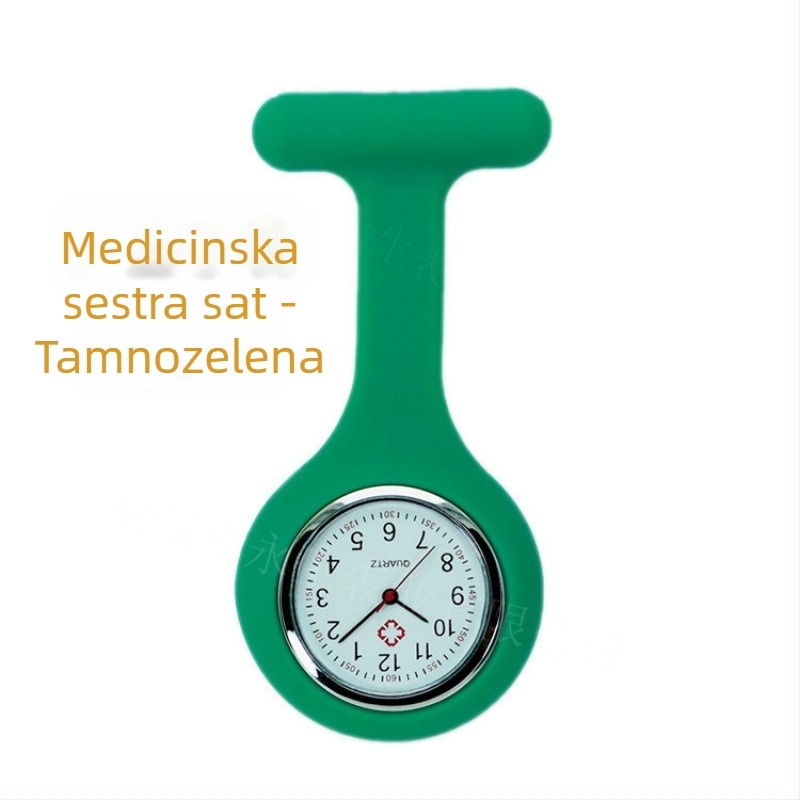 Višebojni silikonski sestrinski sat s klipsom za pričvršćivanje i prilagodbom logotipa