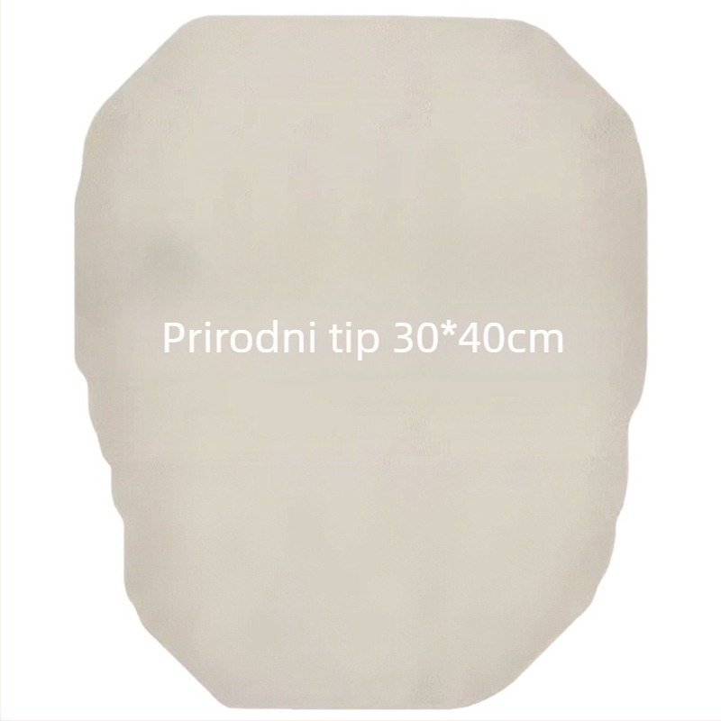 Prava ovčja semiš krpa za čišćenje stakala, prirodna, 30×40 cm, upija, brzo se suši, bez tragova vode.
