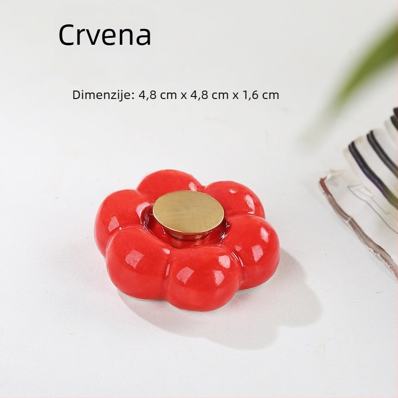 Keramička baza za rotirajući motiv cvijeta i oblaka – DIY kućni dekorativni dodatak
