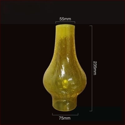 Stakleni abažur za retro fenjer s pukotinama i kerosinsku lampu – proziran matni abažur stolne lampe