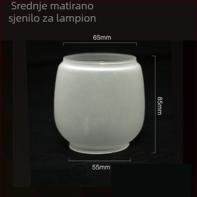 Stakleni abažur za retro fenjer s pukotinama i kerosinsku lampu – proziran matni abažur stolne lampe