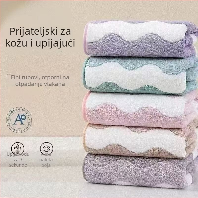 Ručnik za lice od koralnog fleisa, debeli, mekani, upijajući, brzo se suši, za kućnu upotrebu