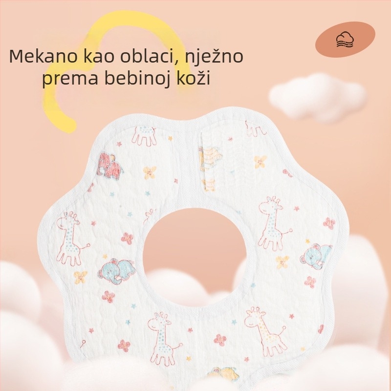 Kaili Jednokratni dječji bib, vodootporan, protiv pljuvanja, individualno pakiran