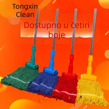 Teški plavi pamučni mop s tigrovim klipom, zamjenska glava za bolničku upotrebu