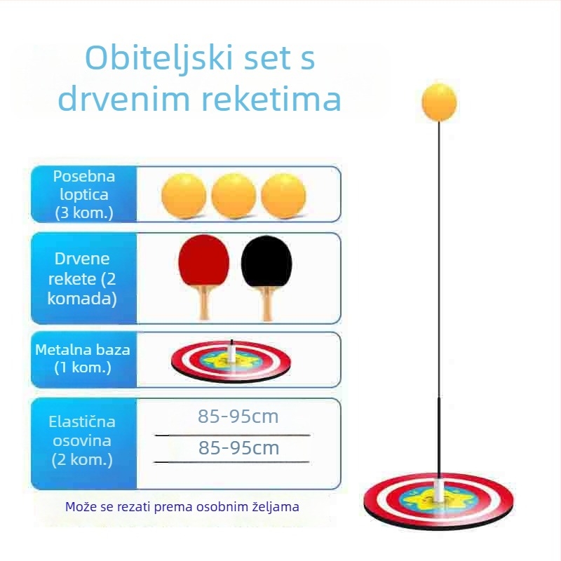 Elastični trener za stolni tenis za djecu – unutarnja uporaba, protiv miopije