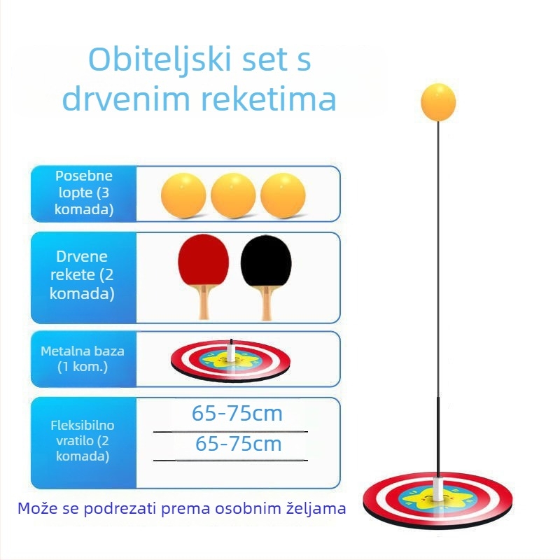 Elastični trener za stolni tenis za djecu – unutarnja uporaba, protiv miopije