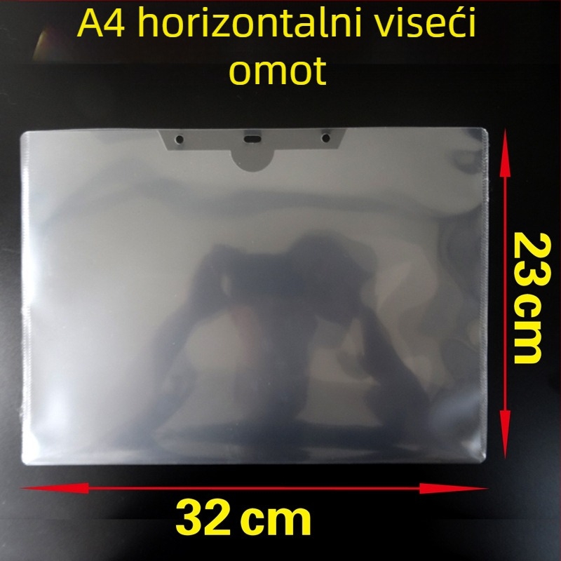 Zaštitna futrola za poslovnu dozvolu, zidna, prozirna, tvrdi plastični materijal, veličina A3