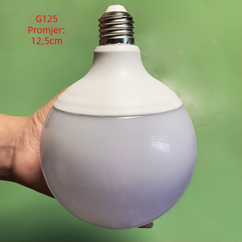 LED žarulja Dragon Ball, G80, tri boje svjetla, visoka svjetlina, štednja energije, zaštita očiju, E27 navoj, topla i prirodna svjetlost, okrugla kuglasta žarulja.