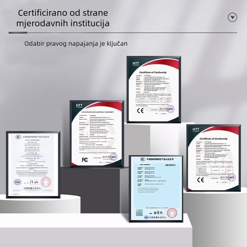 12V 2A univerzalno zidno napajanje za LED trake i digitalne nadzorne uređaje (3C certificirano)