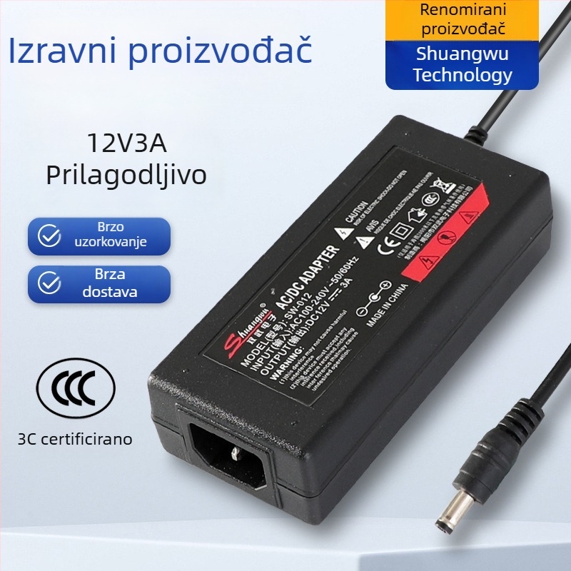 12V 2A univerzalno zidno napajanje za LED trake i digitalne nadzorne uređaje (3C certificirano)