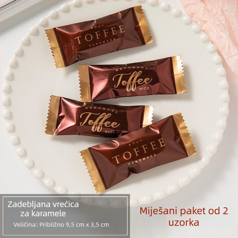 Debljene jednokratne vrećice za pakiranje slane karamela s nugatom za pečenje, s kavom punjenim nugatom, papir za zapečaćivanje stroja