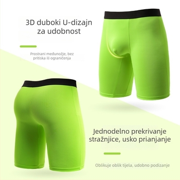 Muške bokserice od Ice Silk, brzo sušeće, prozračne, produžene duljine, zaštita od trenja u preponama