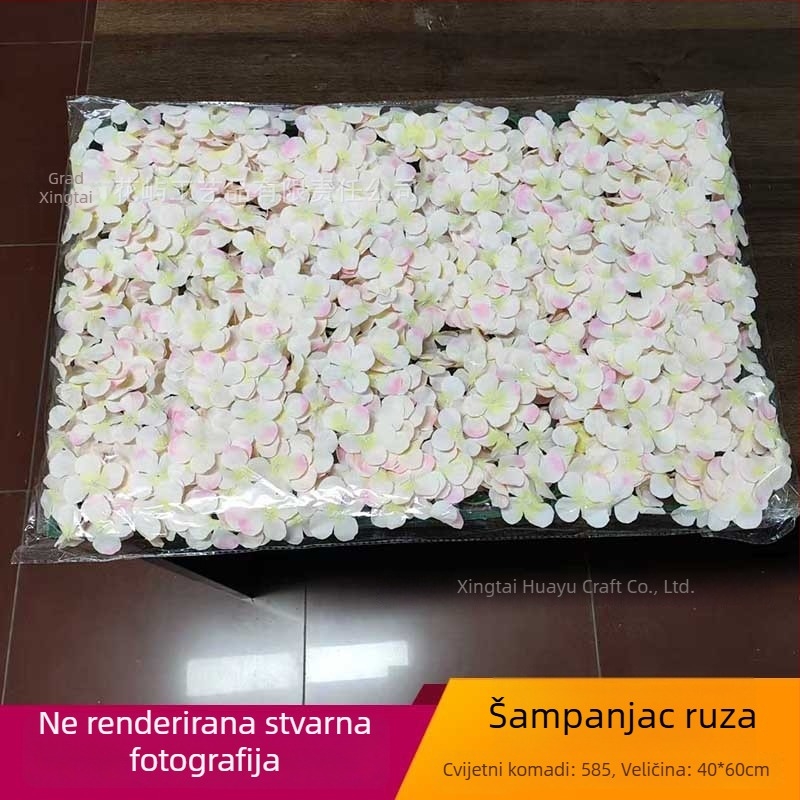 Umjetna hortenzija – zidna aranžman cvijeća za vjenčanja i kućnu dekoraciju