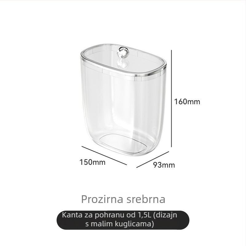 Prozirna plastična posuda za pohranu dječjih igračaka i građevinskih blokova s čvrstim poklopcem