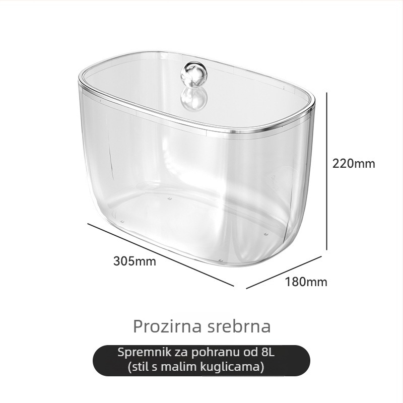 Prozirna plastična posuda za pohranu dječjih igračaka i građevinskih blokova s čvrstim poklopcem