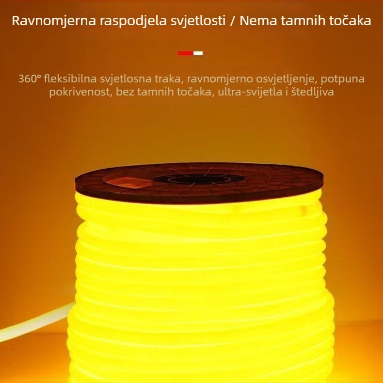 Solarna kružna LED traka 360° za vrt i vanjsku upotrebu