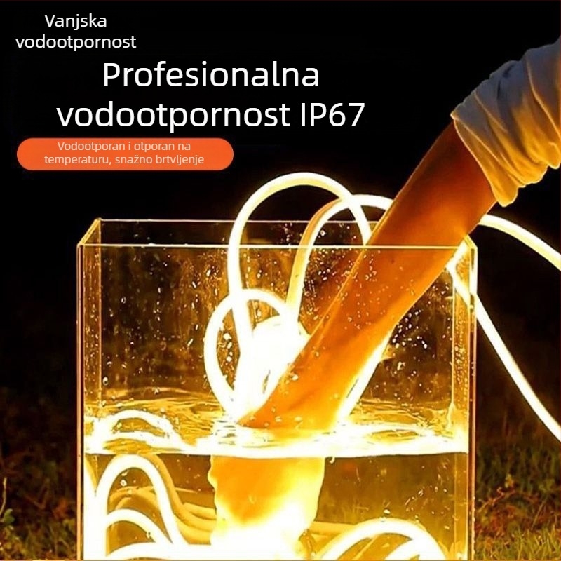 Solarna kružna LED traka 360° za vrt i vanjsku upotrebu