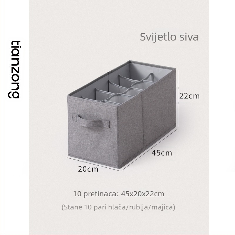 Uska duga kutija za pohranu u ormaru s ladicom