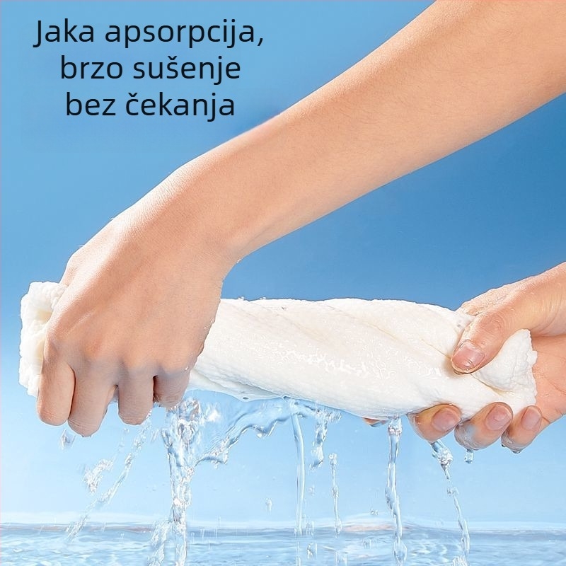 Ankexin kapa za sušenje kose s gumbima, debela, jednokratna, visoko upijajuća i brzo sušeća ručnik, koji ne ostavlja vlakna
