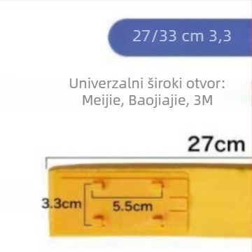 Zamjenjiva glava špongastog mopa za podove, sklopiva, upijajuća glava, 28 cm i 33 cm
