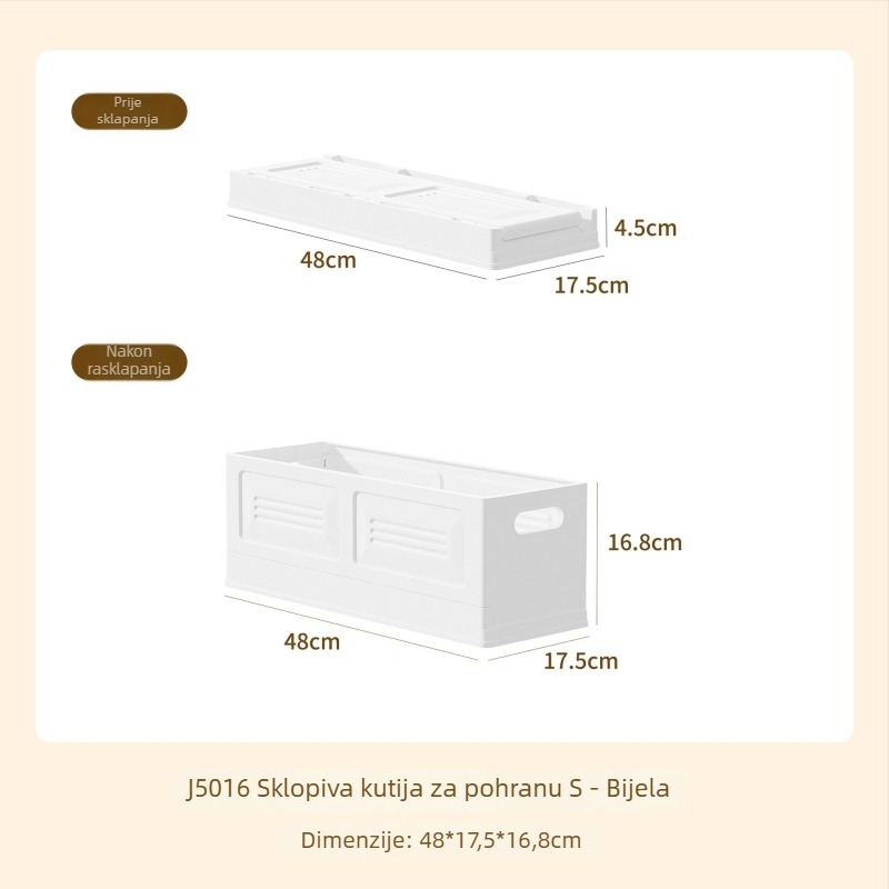 Sklopiva kutija za garderobu – moderni minimalistički stil, slagajući organizator za odjeću i hlače