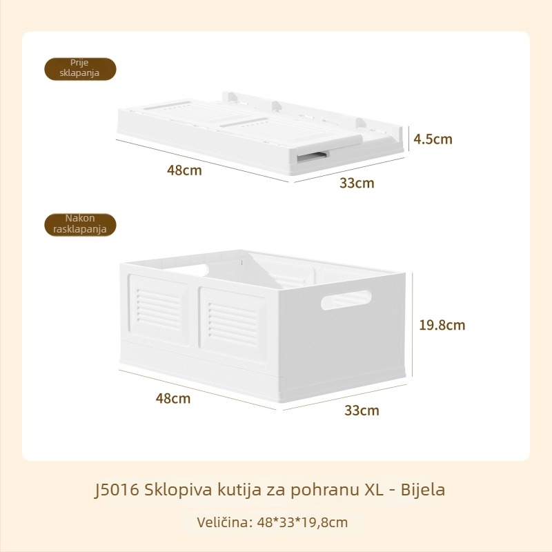 Sklopiva kutija za garderobu – moderni minimalistički stil, slagajući organizator za odjeću i hlače