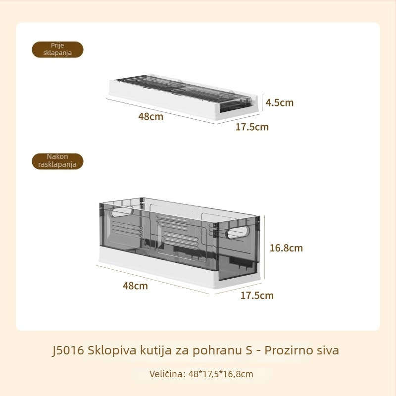Sklopiva kutija za garderobu – moderni minimalistički stil, slagajući organizator za odjeću i hlače